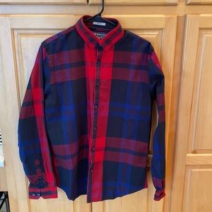 Express Men’s Fitted Button Up Long Sleeve Shirt Size Medium 15-151/2